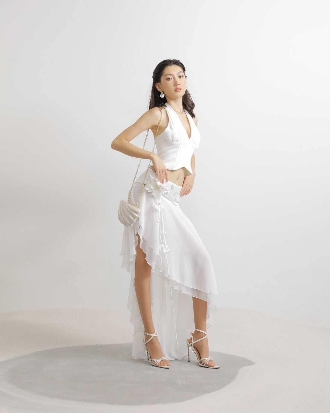 Halter Croptop in White