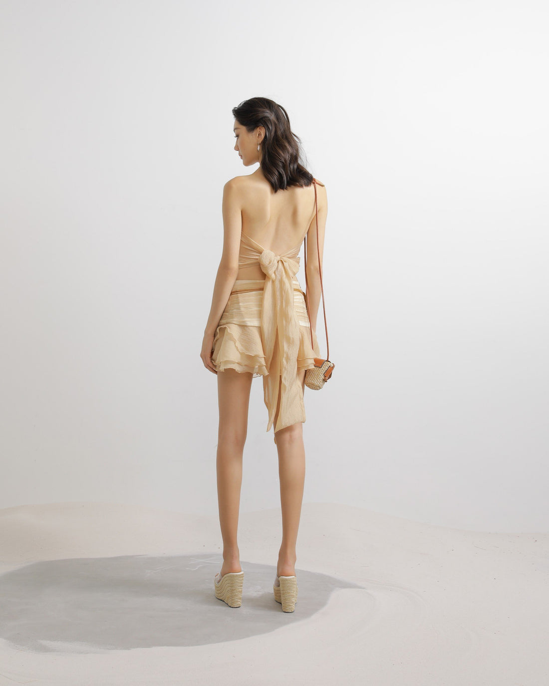Halter Croptop in Beige