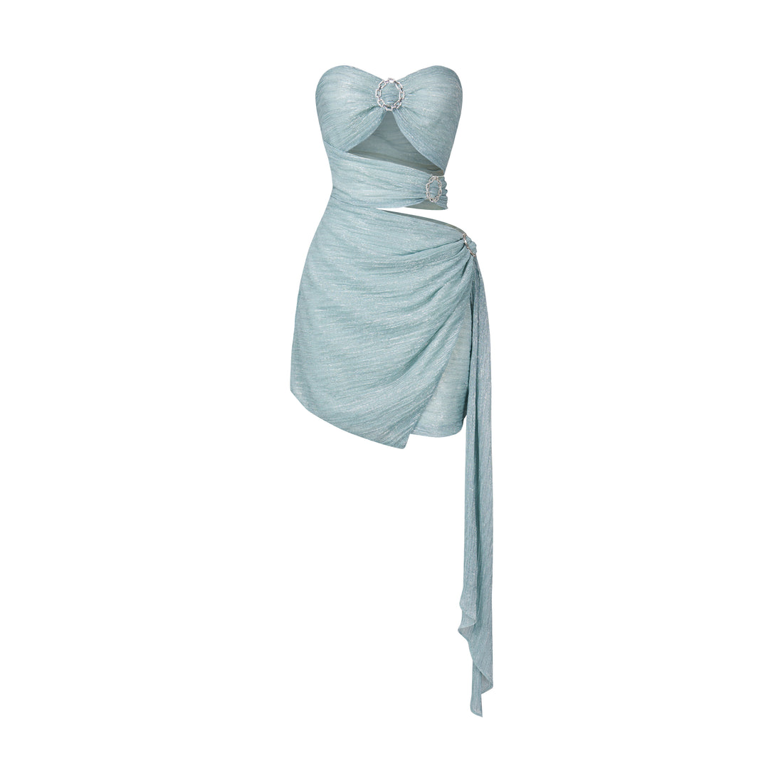mint ruched mini dress Merisse | MINT Bandeau Mini-Dress With Ruched-Detailing