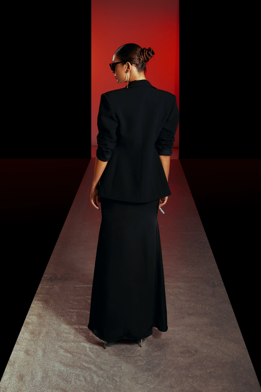 Golden Hibiscus Tailored Blazer