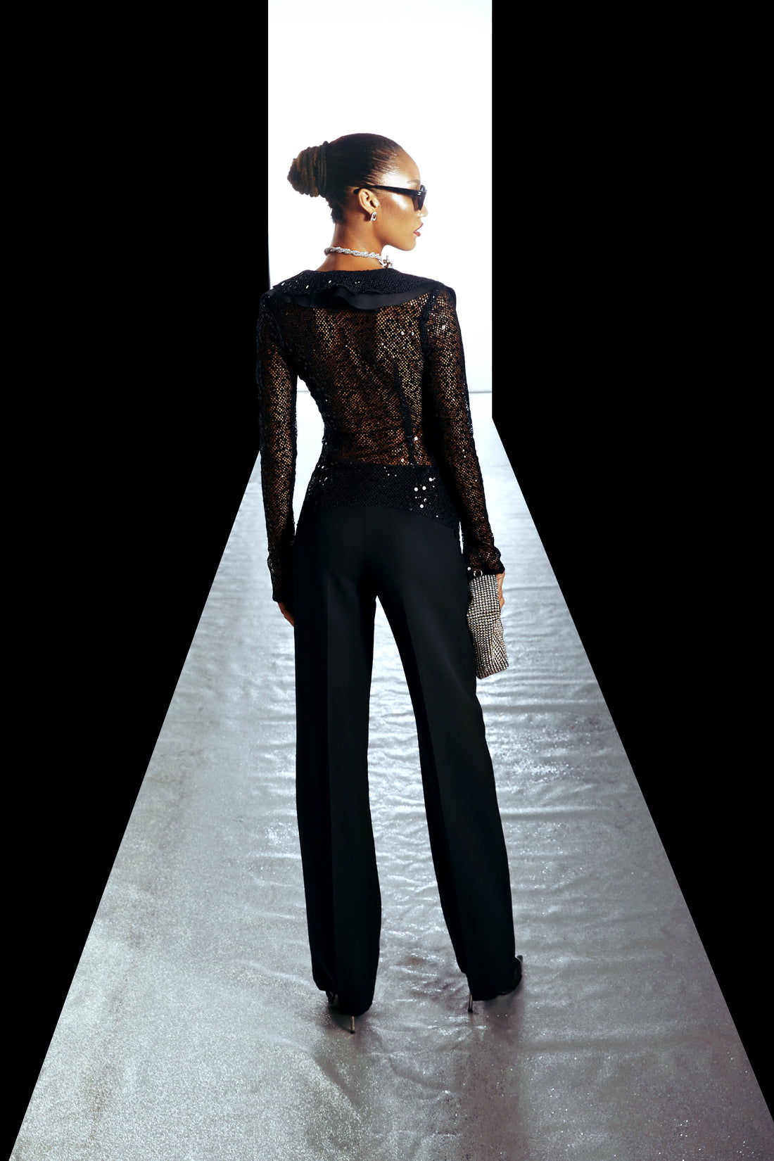 Mesh Sequin Shirt